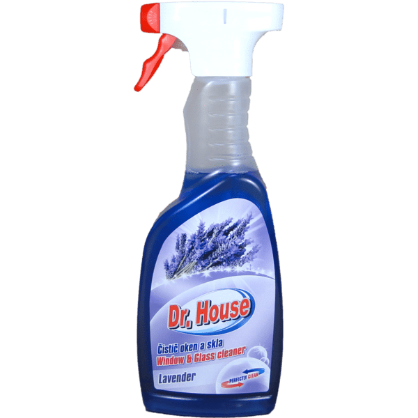 Dr. House čistič oken s rozprašovačem Lavender 500 ml