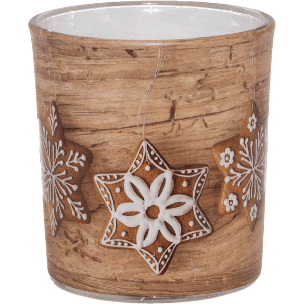 Svíce vonná sklo Vánoční perník (sn72s-23)