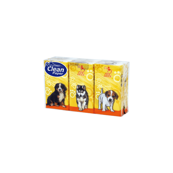 Kapesníky Pets classic s potiskem 4 vrstvé, folie 6 ks