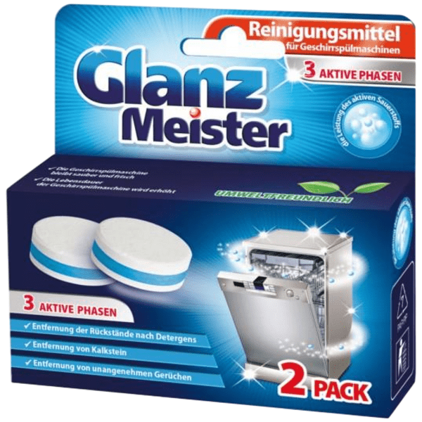 Glanz Meister čistič myčky nádobí tablety 2 ks