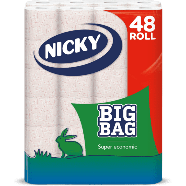 Toaletní papír 2 vrstvý NICKY XXL 40+8 ks