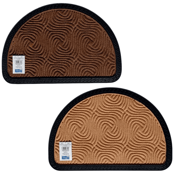 DELUX rohož půlkruh guma/koberec MIX BAREV 40x60 cm