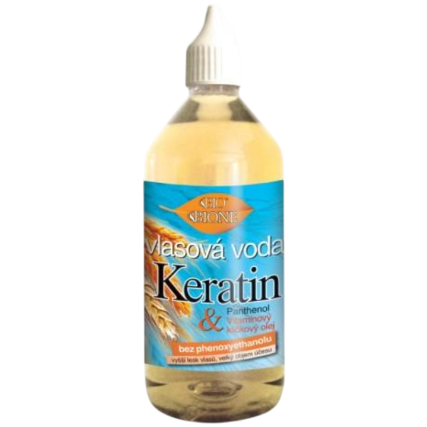 Vlasová voda KERATIN + VITAMÍNOVÝ OLEJ Z OBILNÝCH KLÍČKŮ 215 ml