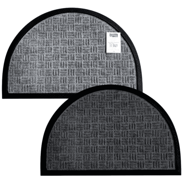 EXCELLENT/DUO rohož půlkruh guma/koberec MIX BAREV 45x75 cm