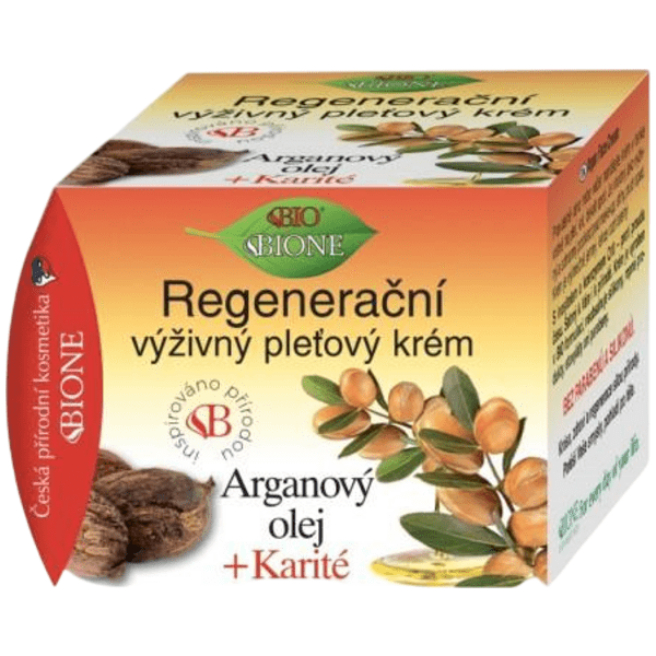 Regenerační výživný pleťový krém ARGANOVÝ OLEJ + KARITÉ 51 ml