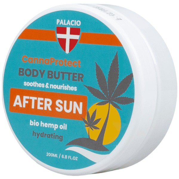 PALACIO CannaProtect - Tělové máslo po opalování after sun s konopím, 200 ml