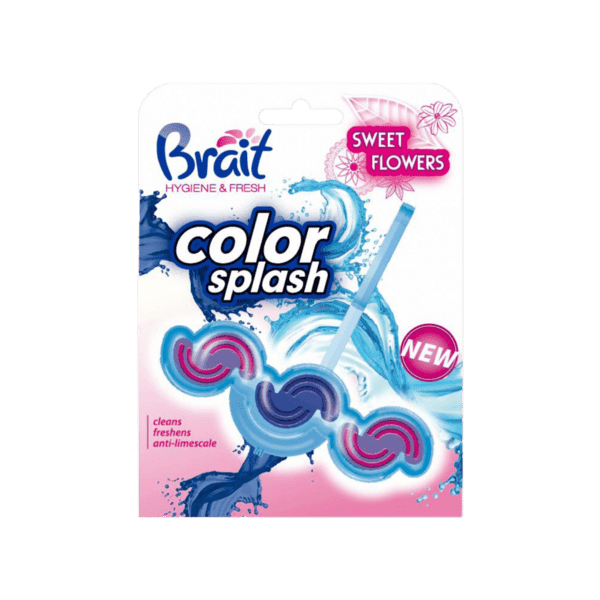 Brait kostka do WC color splash NEW Sweet Flowers 45 g