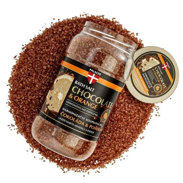 PALACIO Čokoláda & pomeranč koupelová sůl, 1200 g