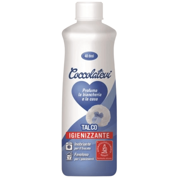 COCCOLATEVI TALCO IGIENIZZANTE - Koncentrovaný parfém do prádla s dezinfekční přísadou + čistič 300 ml