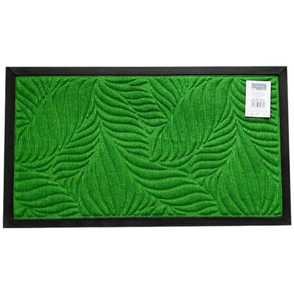 GREEN rohož obdélník guma/koberec zelená 40x70 cm