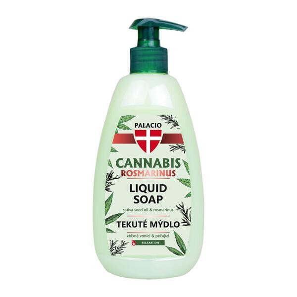 PALACIO Cannabis Rosmarinus tekuté mýdlo s pumpičkou, 500 ml