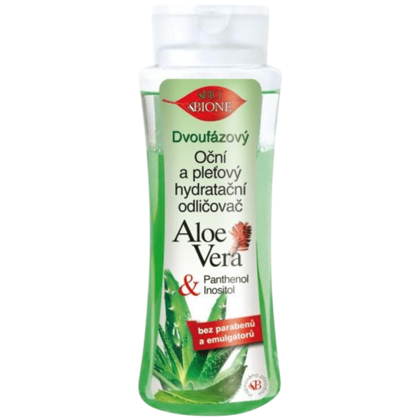 Dvoufázový oční a pleťový hydratační odličovač ALOE VERA 255 ml