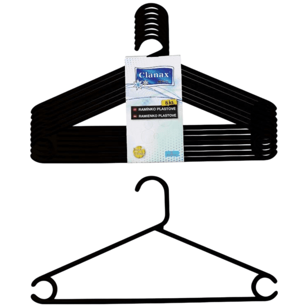 Ramínko plastové černé 8 ks