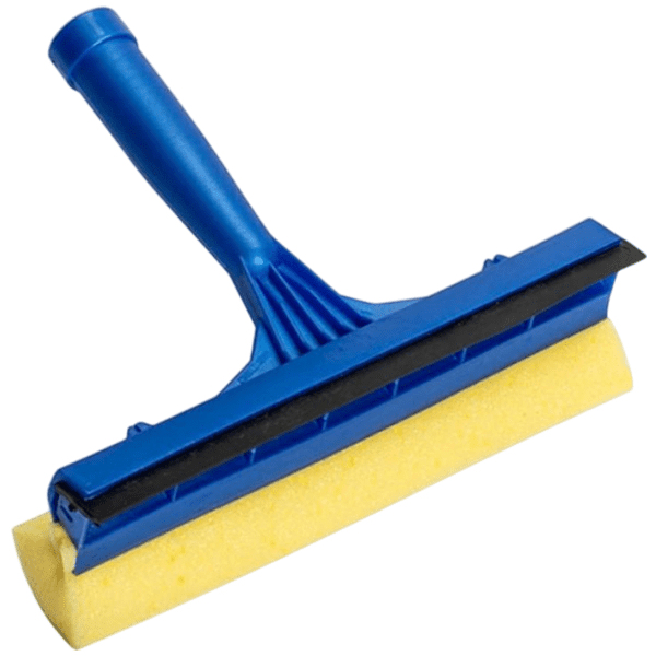 Stěrka na okno s houbou modrá 20cm