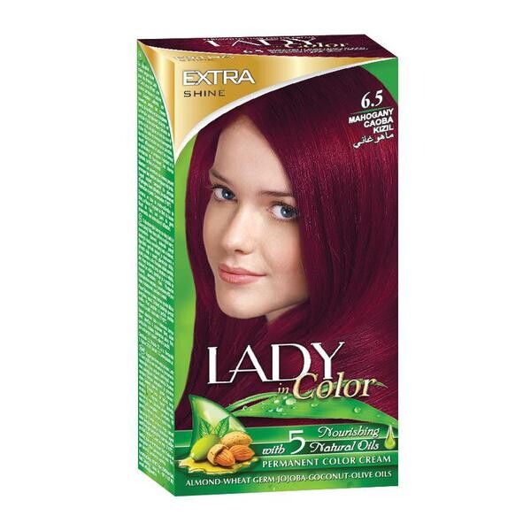 Barva na vlasy LADY in Color, 6.5 Mahagonová
