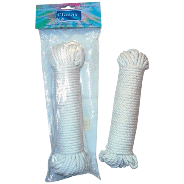 Šňůra BAVLNA bílá 15m