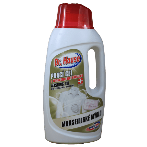 Dr. House gel na praní s antibakteriální přísadou Marseillské mýdlo (25PD) 1,5 L