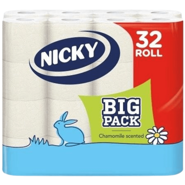 NICKY Big Pack Kamilla 32ks - 3-vr.-heřmánek toaletní papír