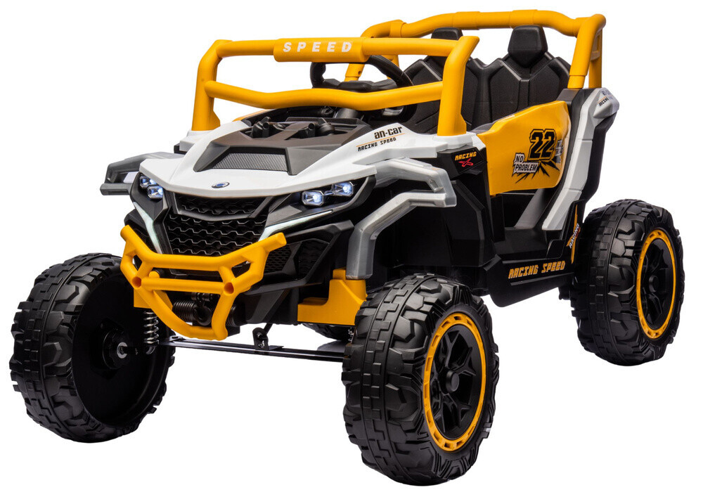 mamido Elektrické autíčko Buggy M1 4x4 žluto-bílé