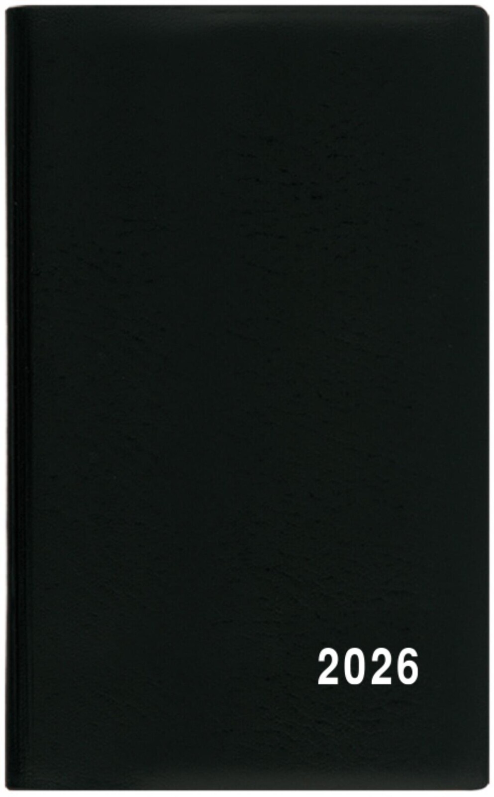 Týdenní kapesní diář 2025 - PVC, černý