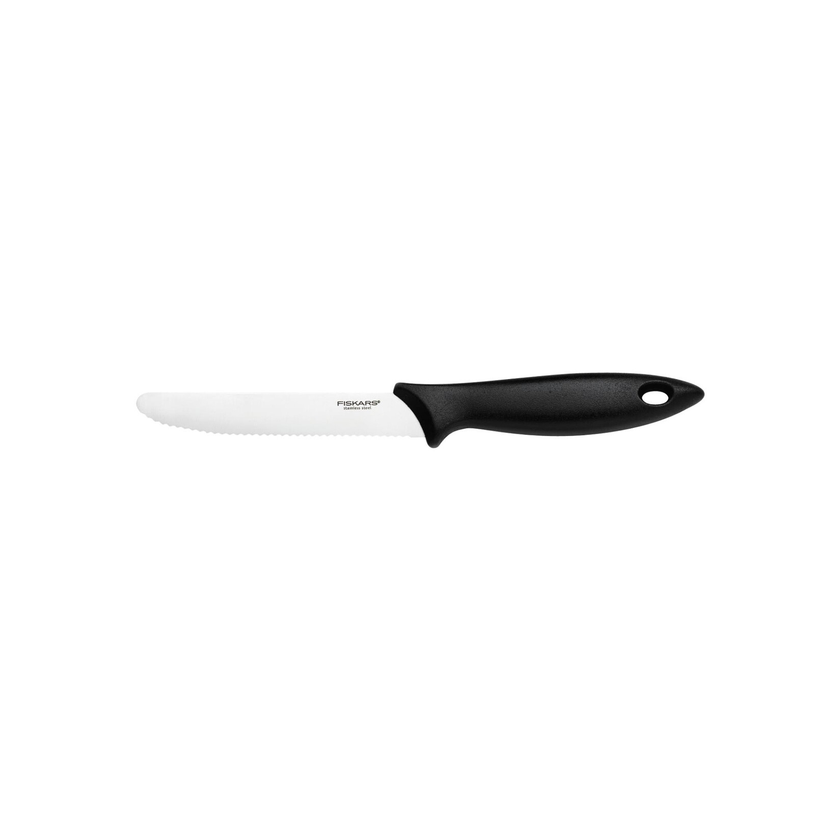 Kuchyňský nůž Fiskars Essential - zoubkované ostří, 12 cm