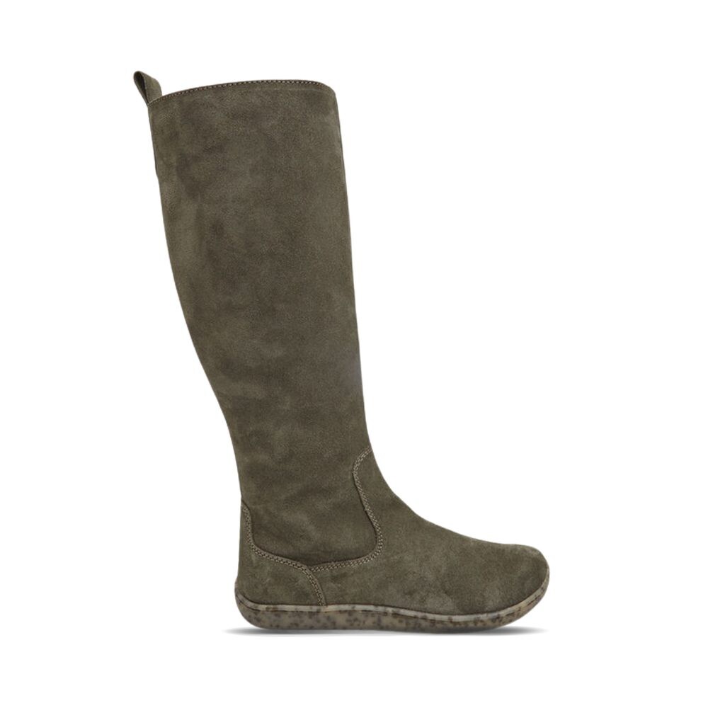 BAŤA KOZAČKY Semiš Dámské barefoot kozačky - 36