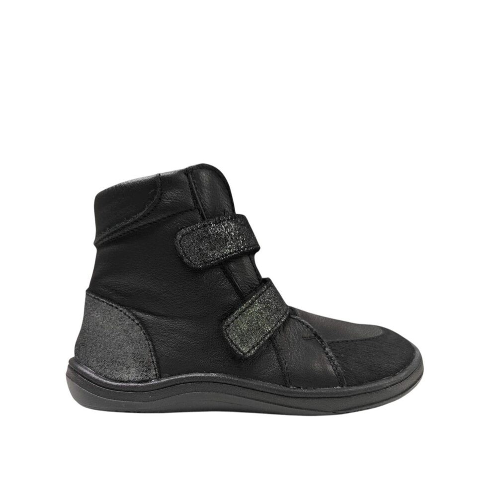 BABY BARE FEBO WINTER Midnight Black Asfaltico Dětské zimní zateplené barefoot boty - 21