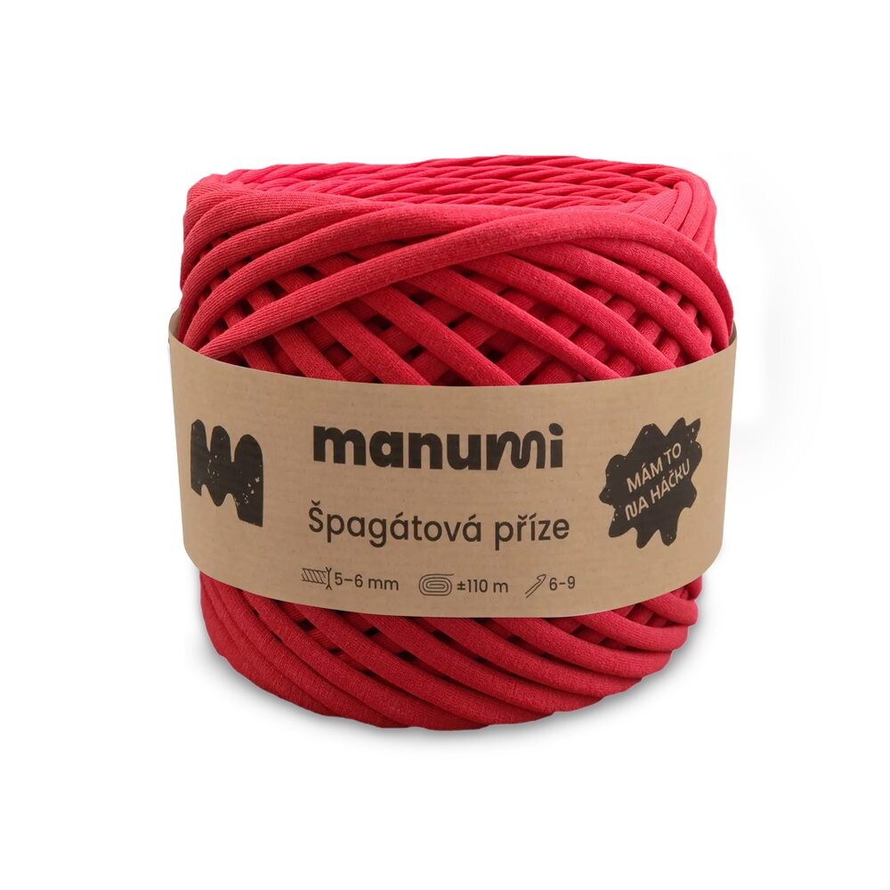 Manumi špagátová příze červená - 1 ks