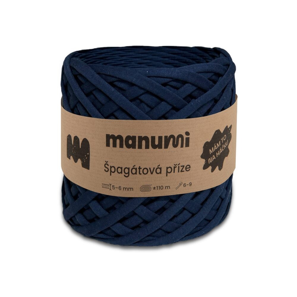 Manumi špagátová příze tmavě modrá - 1 ks