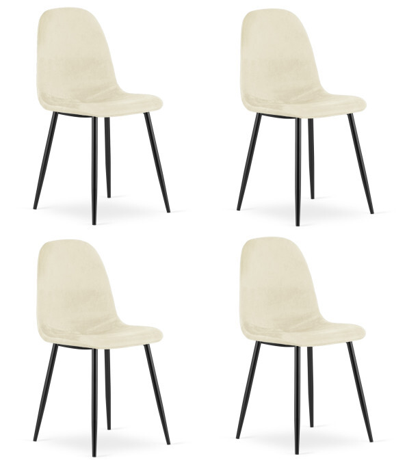 Set čtyř jídelních židlí COMO béžový (4 ks)