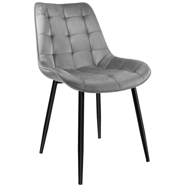 Jídelní židle NORMAN sametová, grafitová