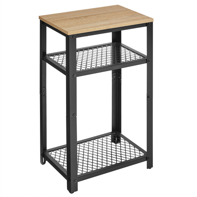 Příruční stolek OSKAR LET075B11 hnědý / černý