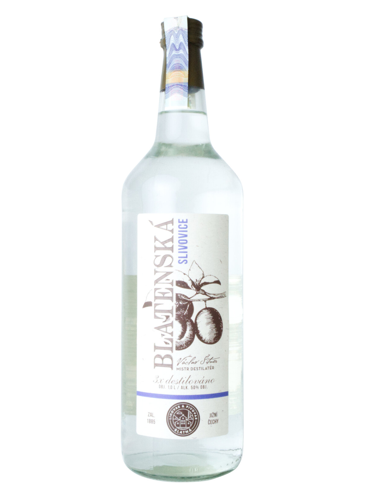 Zámecký ovocný lihovar Blatná Blatenská Slivovice 50% 1l