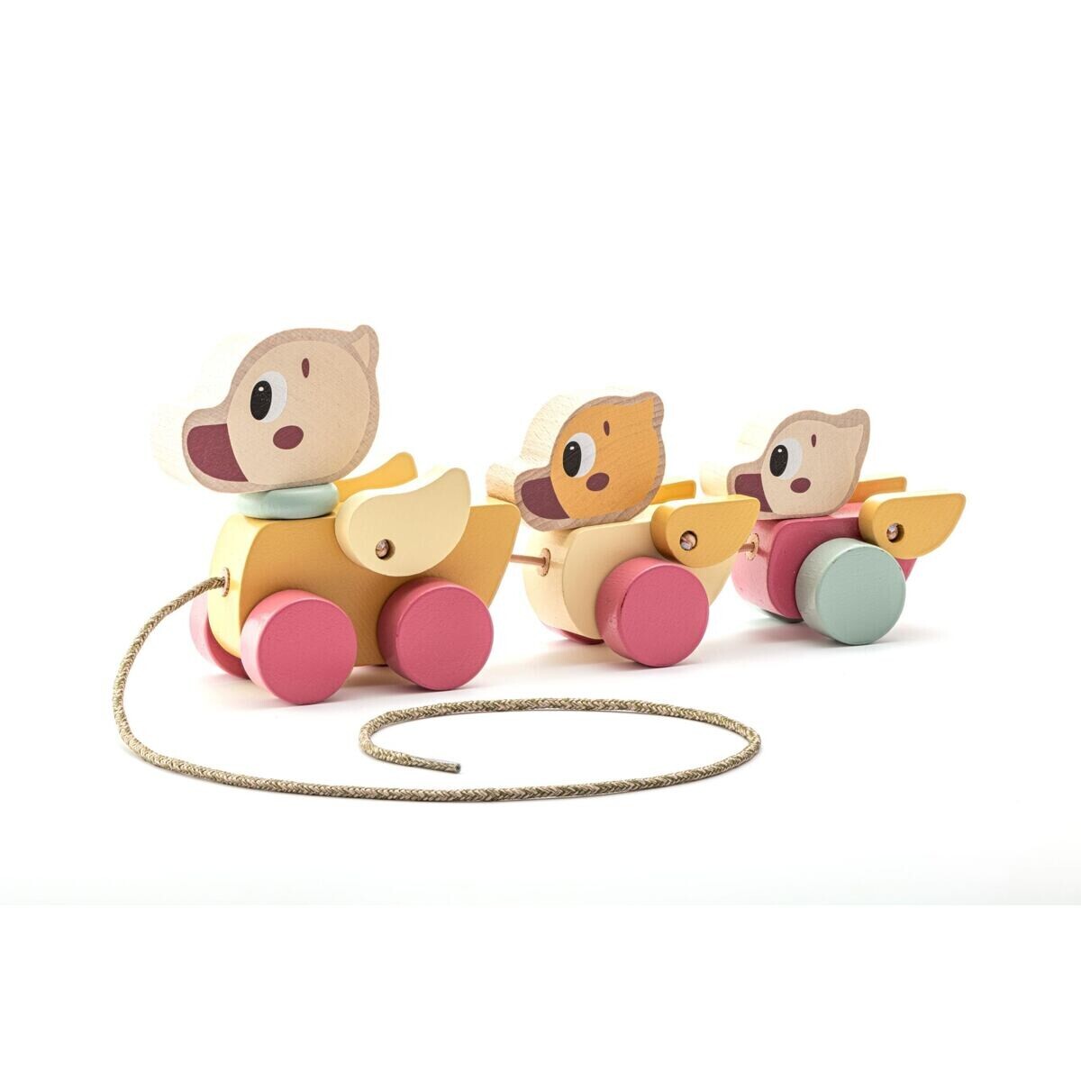 Cubika Pastel Tahací kačenky dřevěné