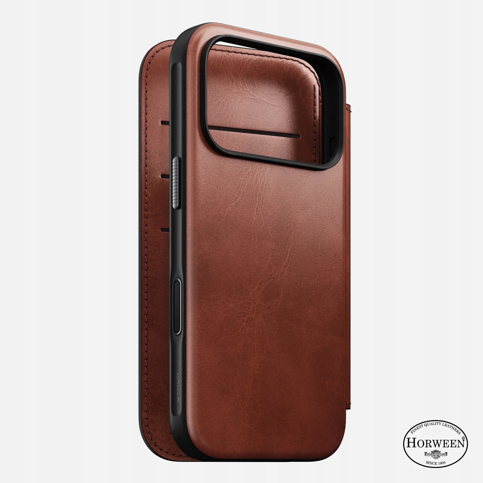 Kožený pouzdro obal Nomad MagSafe pro iPhone 17 Pro, Horween