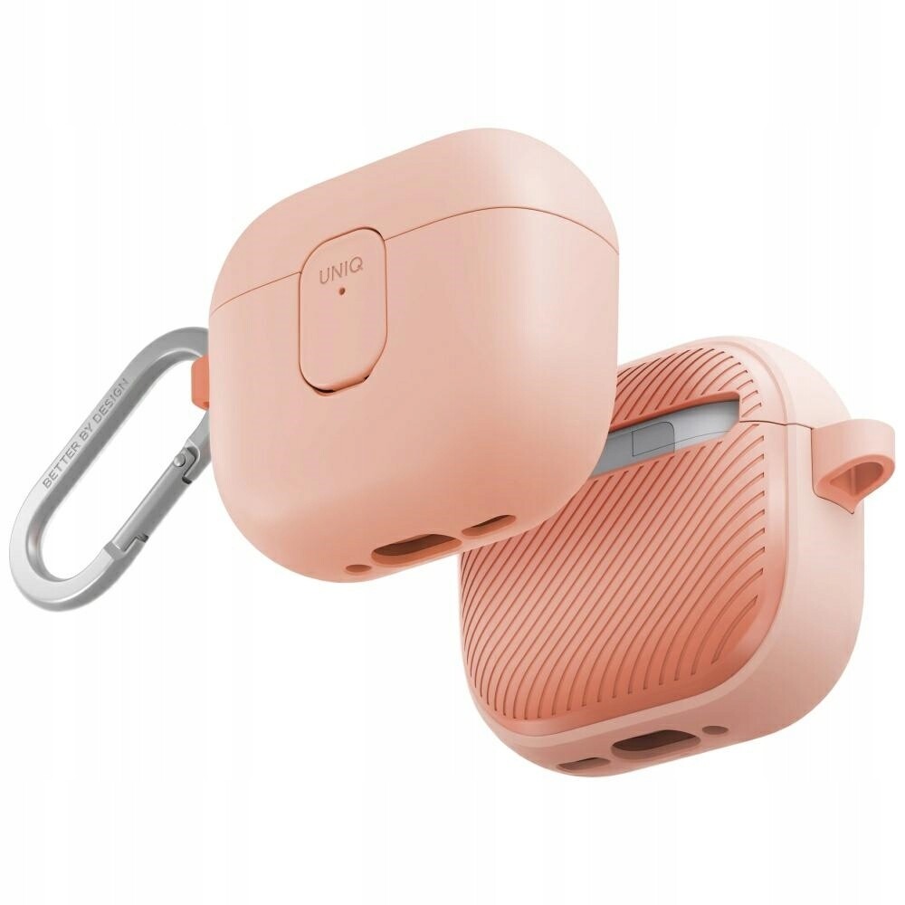 Pouzdro Uniq Clyde pro AirPods 4 s pouzdrem a zámkem, růžové
