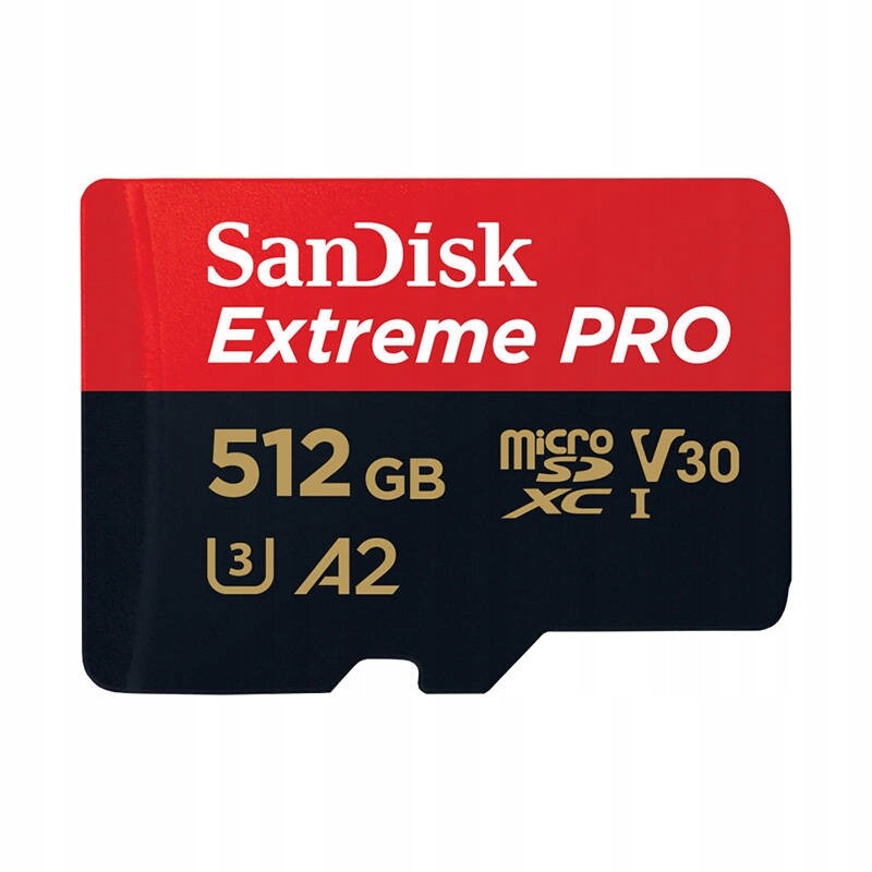 Paměťová karta Sandisk Extreme Pro microSDXC 512 Gb 200/140 MB/s Uhs-i U3