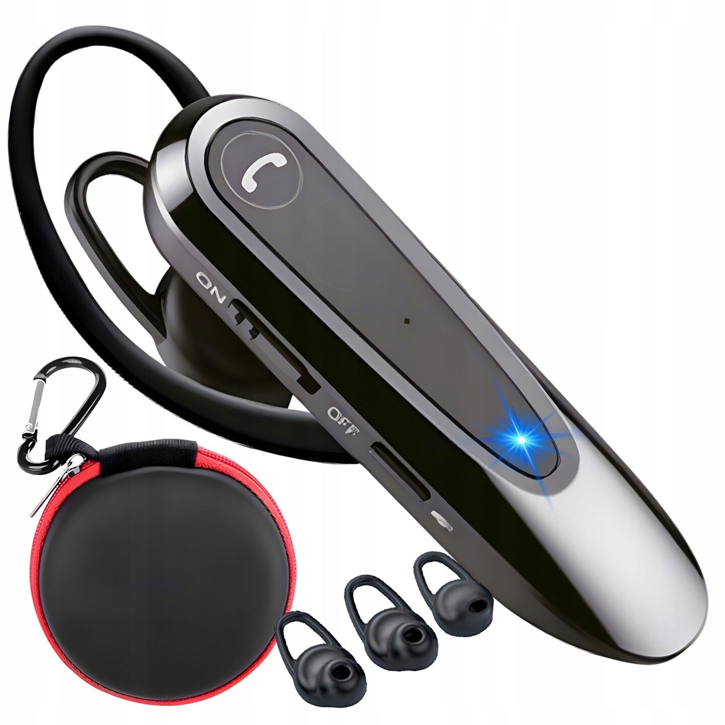 Bluetooth Sluchátka S Pouzdro A Háčky Do Ucha, Hd Mikrofon, Vložka Pouzdro