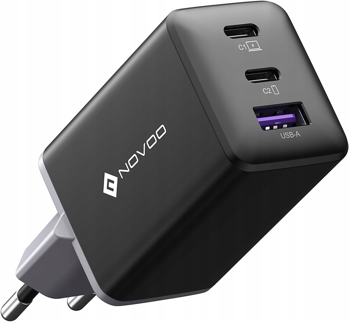 Novoo Nabíječka GaN 67W Usb-c 3 porty Rychlé nabíjení Pd 100W iPhone Mac