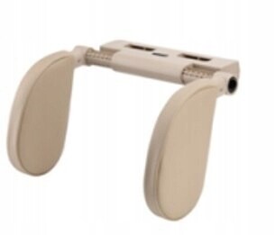 Automobilová opěrka hlavy nastavitelná, krk béžový, vysoká kvalita provedení