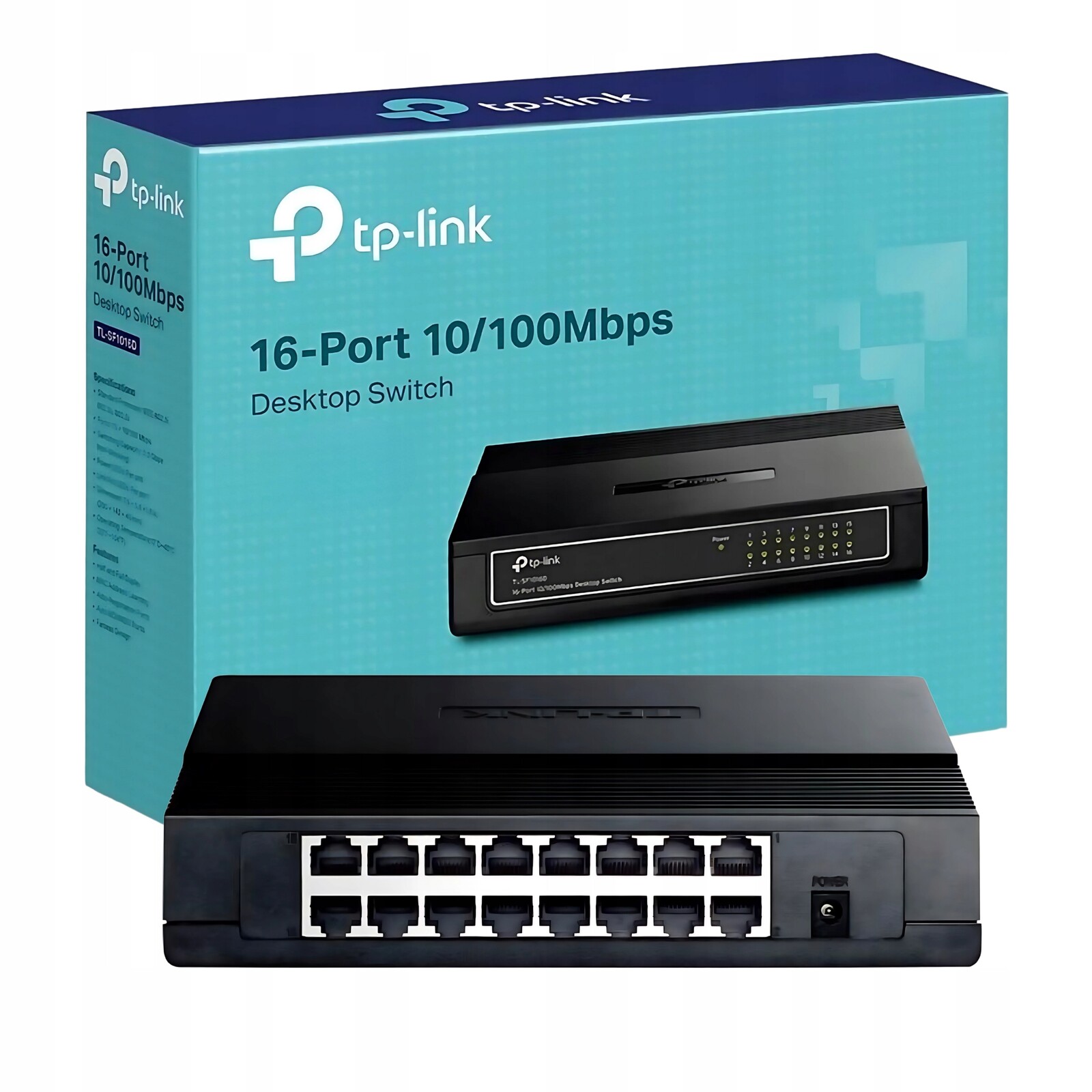 Switch 16PORTOVÝ Síťový Přepínač Rozšířující Porty Tp-link