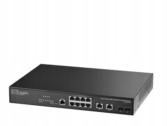 8portový spravovaný internetový Switch se 2 10G ethernetovými porty
