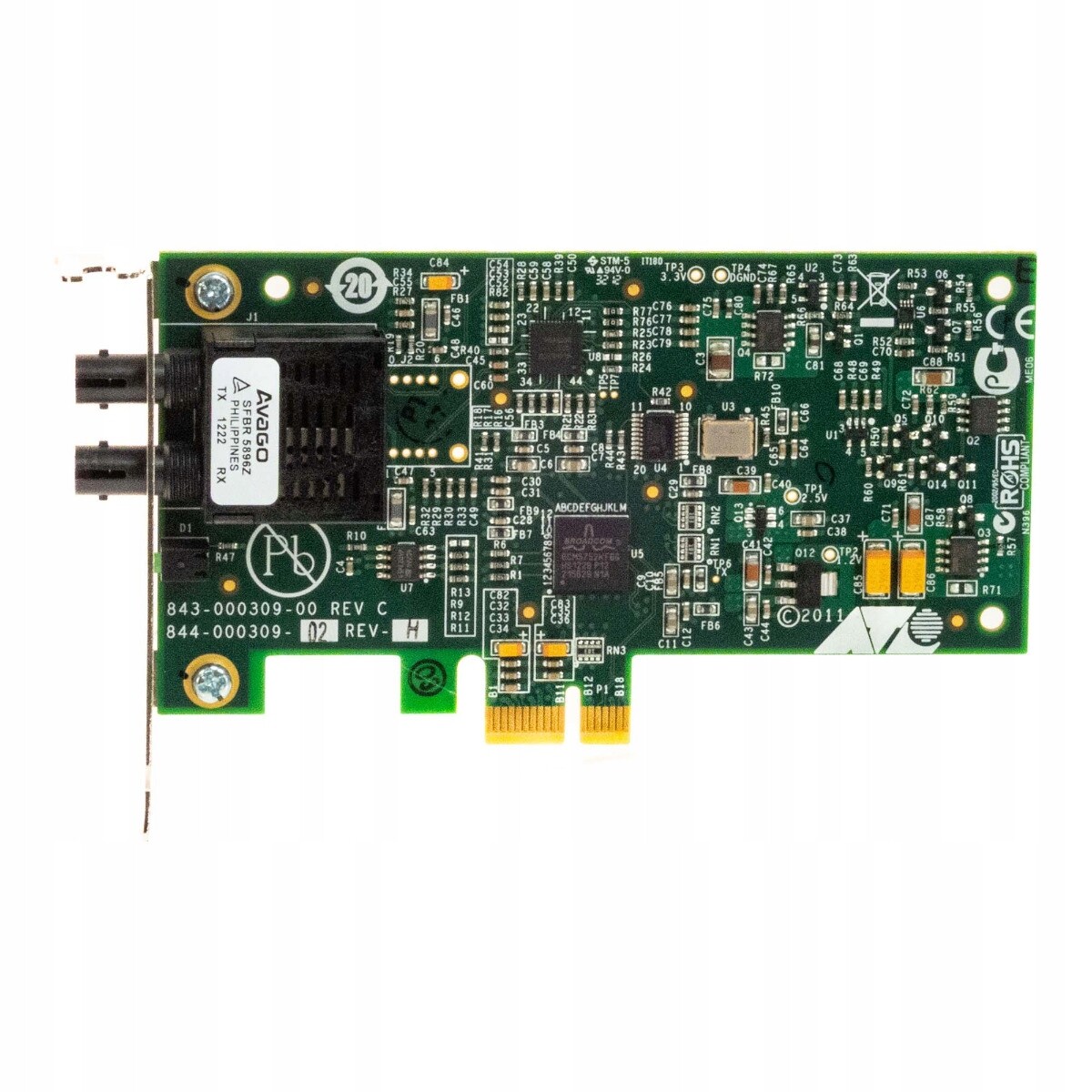 Allied Telesis AT-2711FX/ST Dual St PCIe x1 Lp