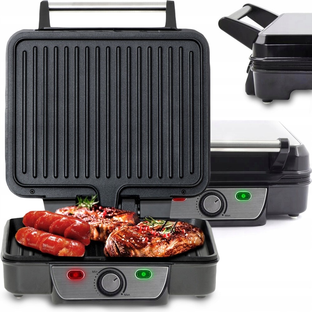 Elektrický gril 2000 W s regulací teploty a nepřilnavým povrchem