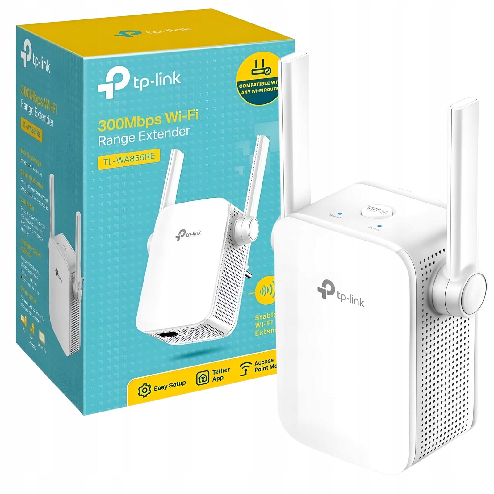 Zesilovač Signálu Tp-link Wifi Internetový Opakovač Zlepšuje Dosah
