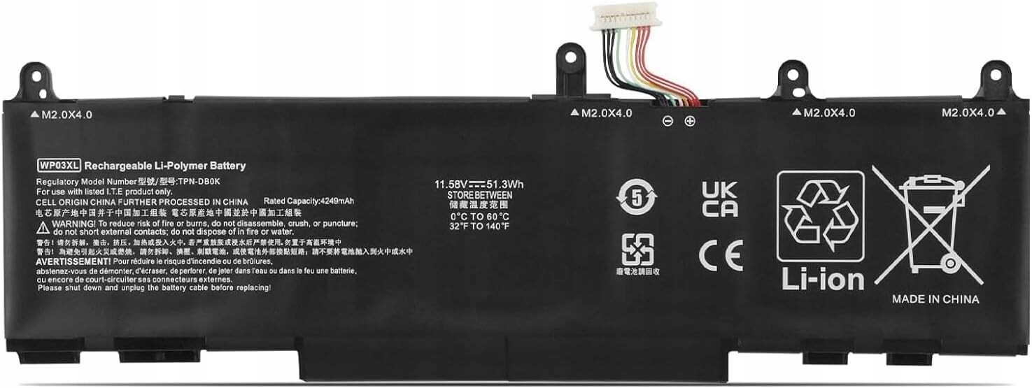 Baterie pro notebook kompatibilní s Hp EliteBook WP03XL M73466-005