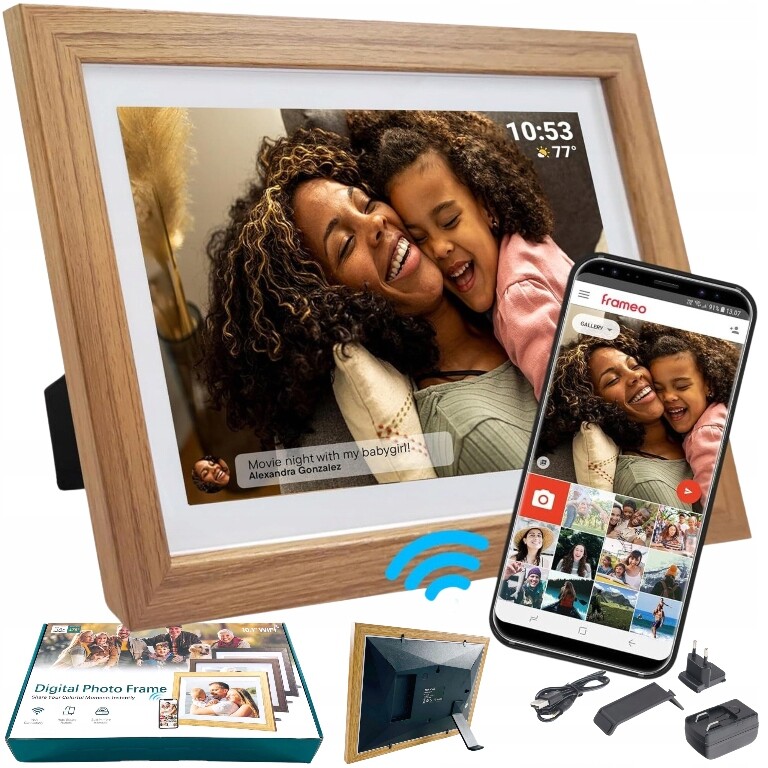 Digitální Frameo Rámeček na videa, WiFi 10,1