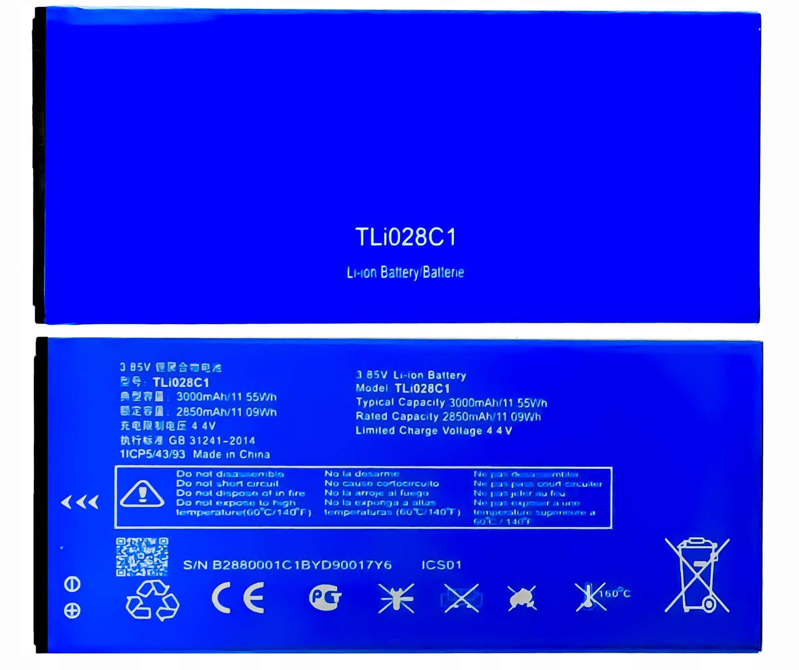 Nová baterie Akumulátor TLi028C1 pro telefon Alcatel 1A OT-5002F