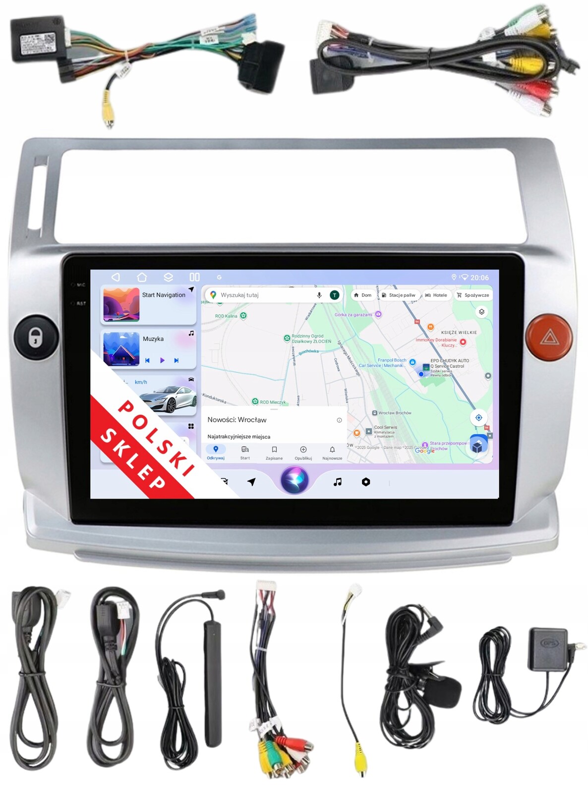 Navigace Rádio 2DIN Android Citroen C4 1 I Dsp 4/64 Gb Carplay Lte