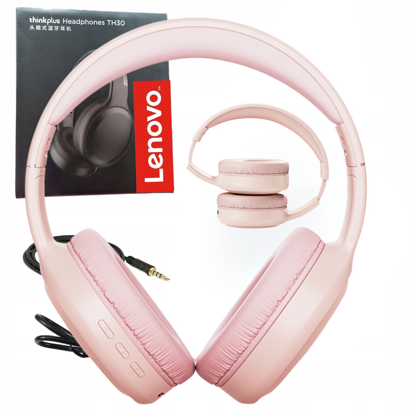 Bezdrátová Sluchátka Do Uší Lenovo TH30 Růžová 9H baterie Bluetooth 5.3